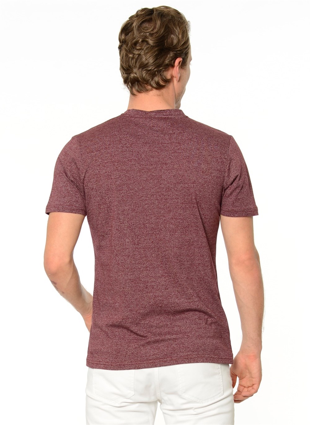T8540 DEWBERRY T-SHIRT-BORDO