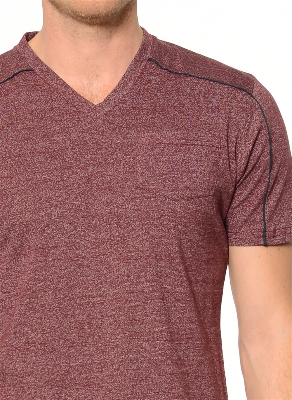 T8540 DEWBERRY T-SHIRT-BORDO