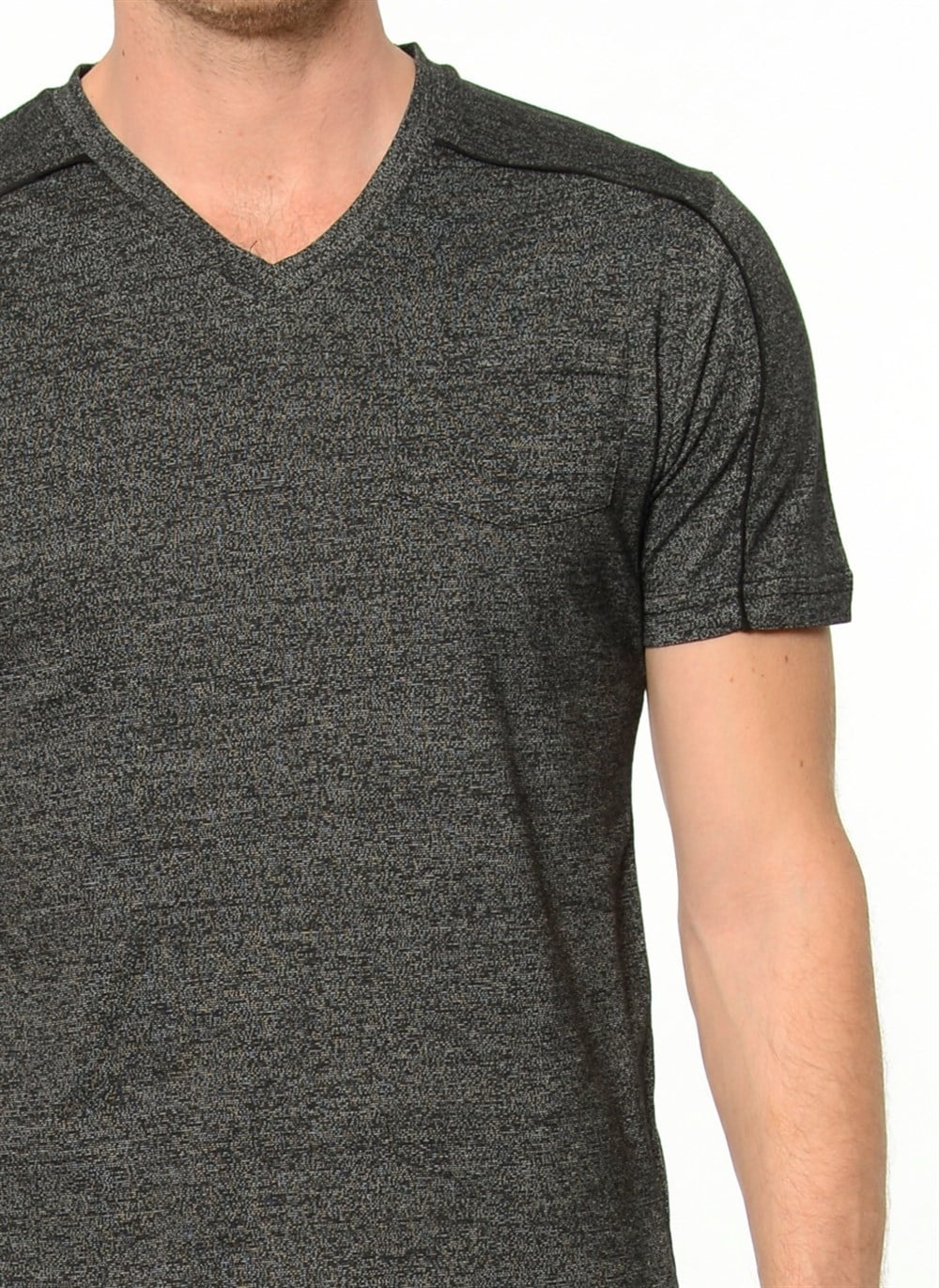 T8540 DEWBERRY T-SHIRT-SİYAH