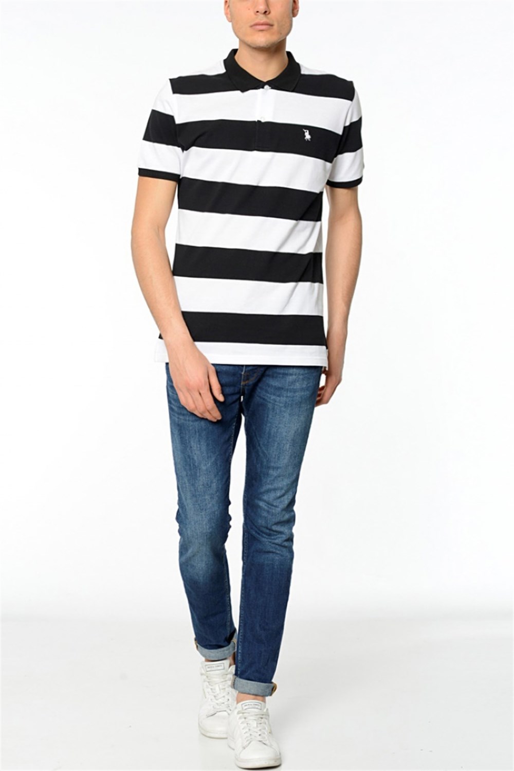 T8544 DEWBERRY T-SHIRT-SİYAH
