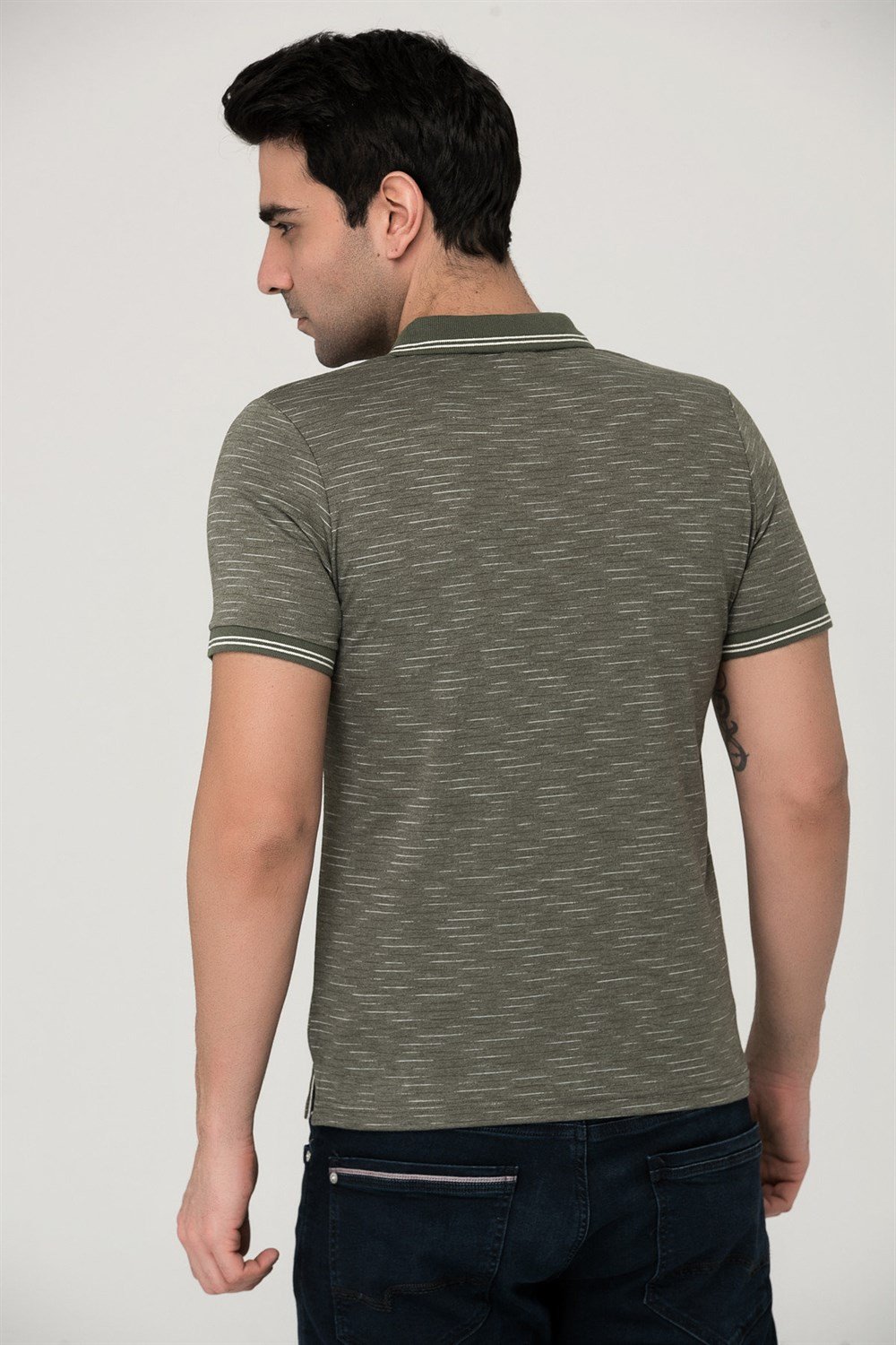 T8549 DEWBERRY T-SHIRT-HAKİ