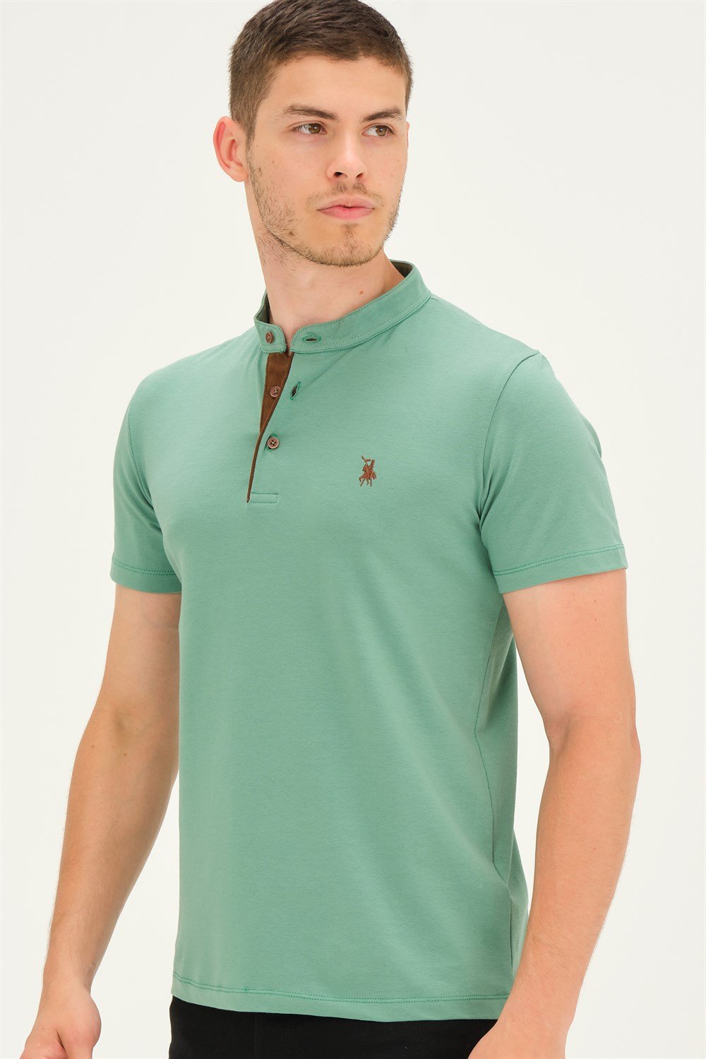 T8560 DEWBERRY T-SHIRT-AÇIK HAKİ