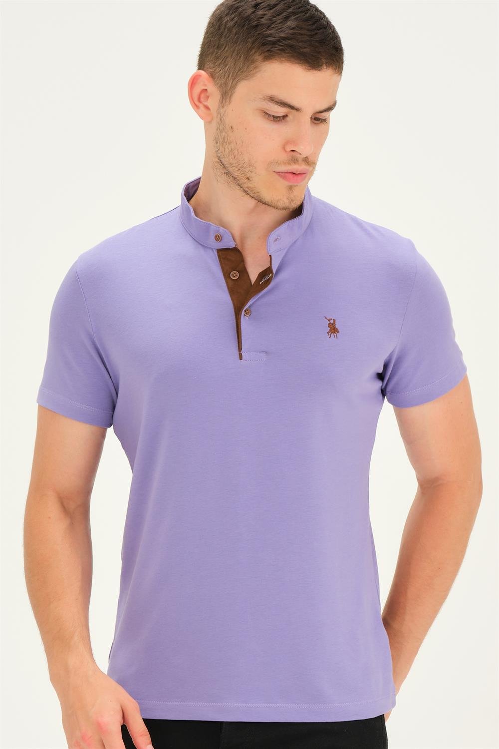 T8560 DEWBERRY T-SHIRT-AÇIK LİLA