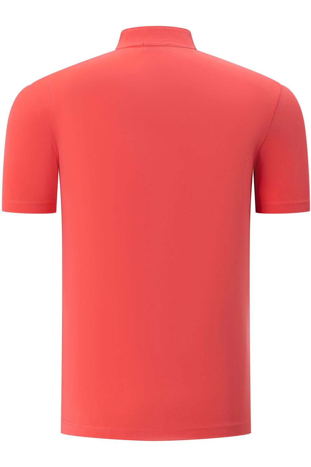 T8560 DEWBERRY T-SHIRT-DÜZ FUŞYA