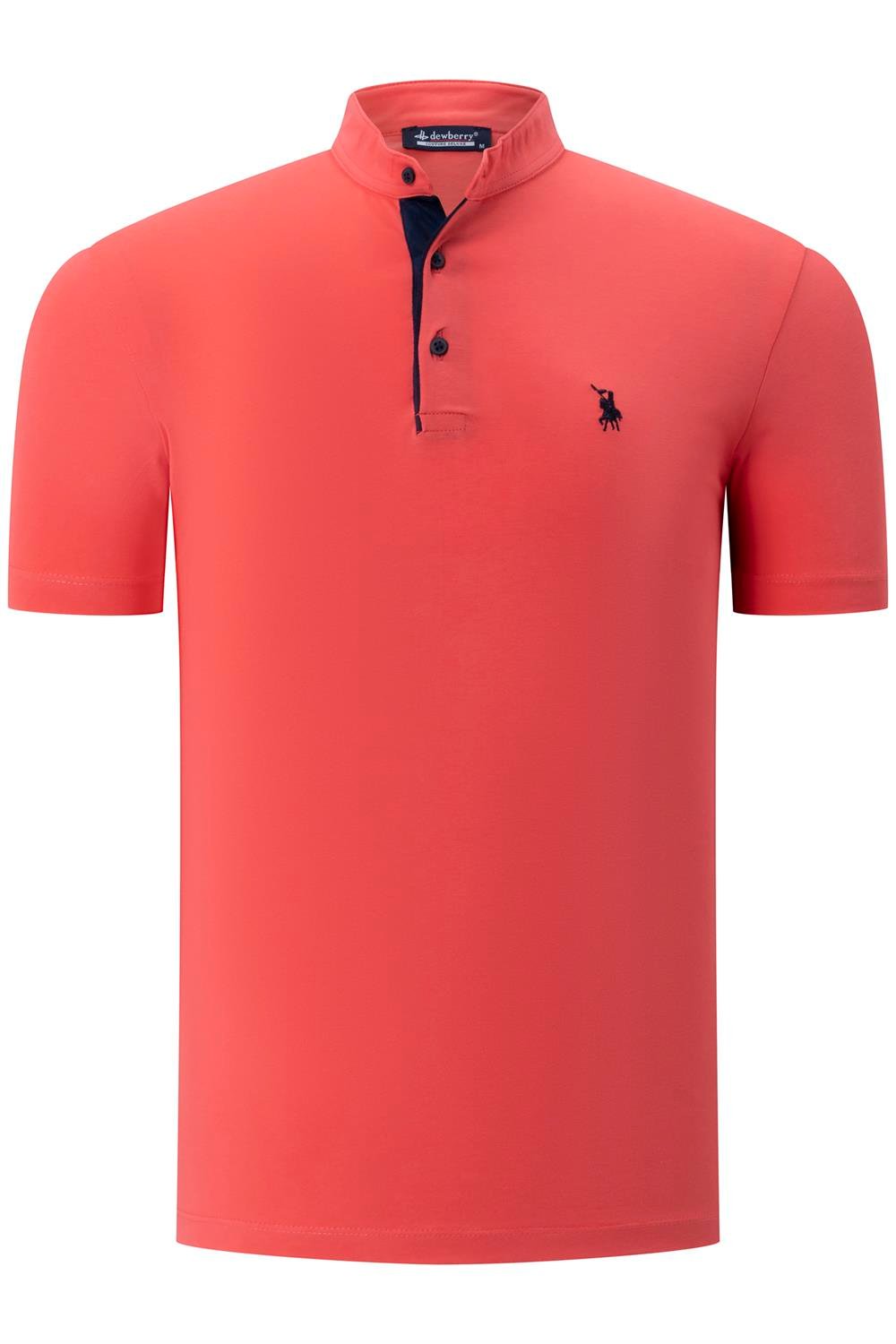 T8560 DEWBERRY T-SHIRT-DÜZ FUŞYA
