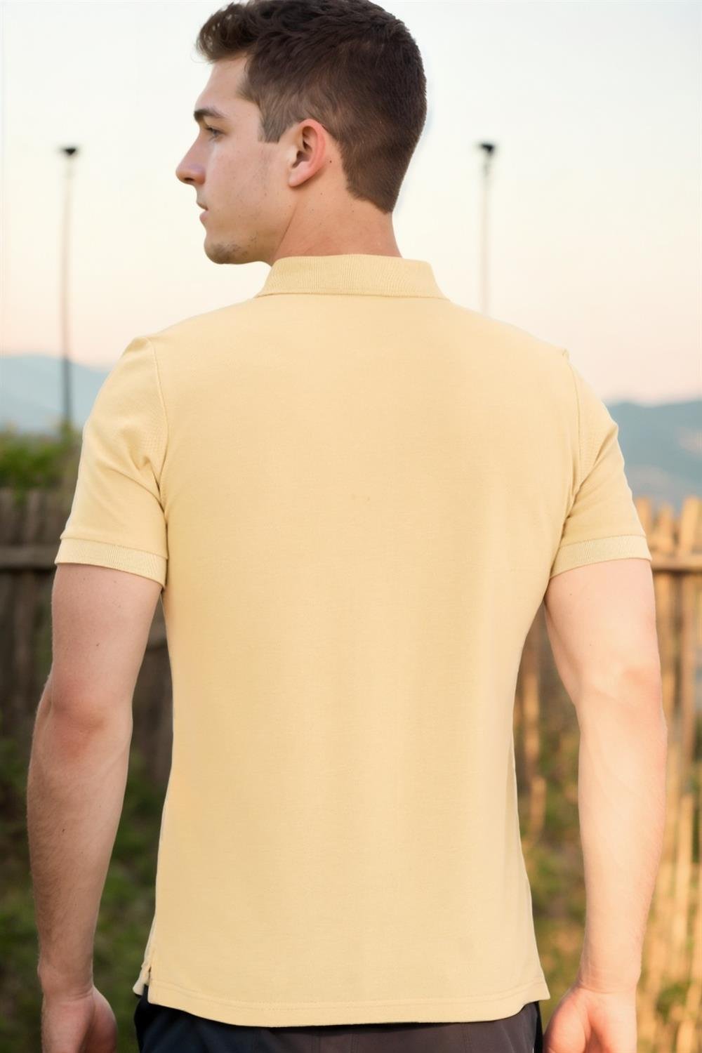 T8561 DEWBERRY ERKEK TSHIRT-AÇIK BEJ