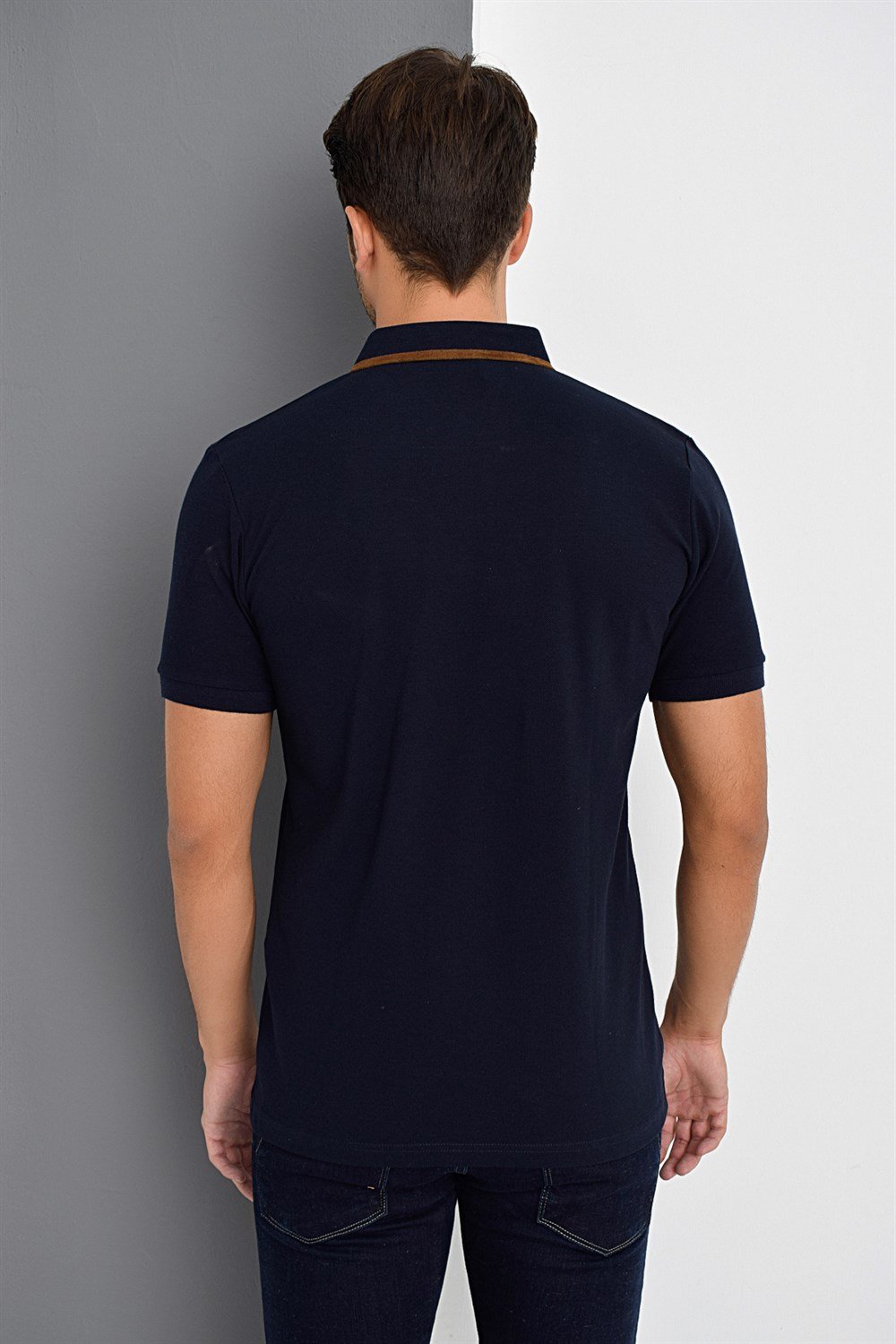T8563 DEWBERRY ERKEK TSHIRT-LACİVERT