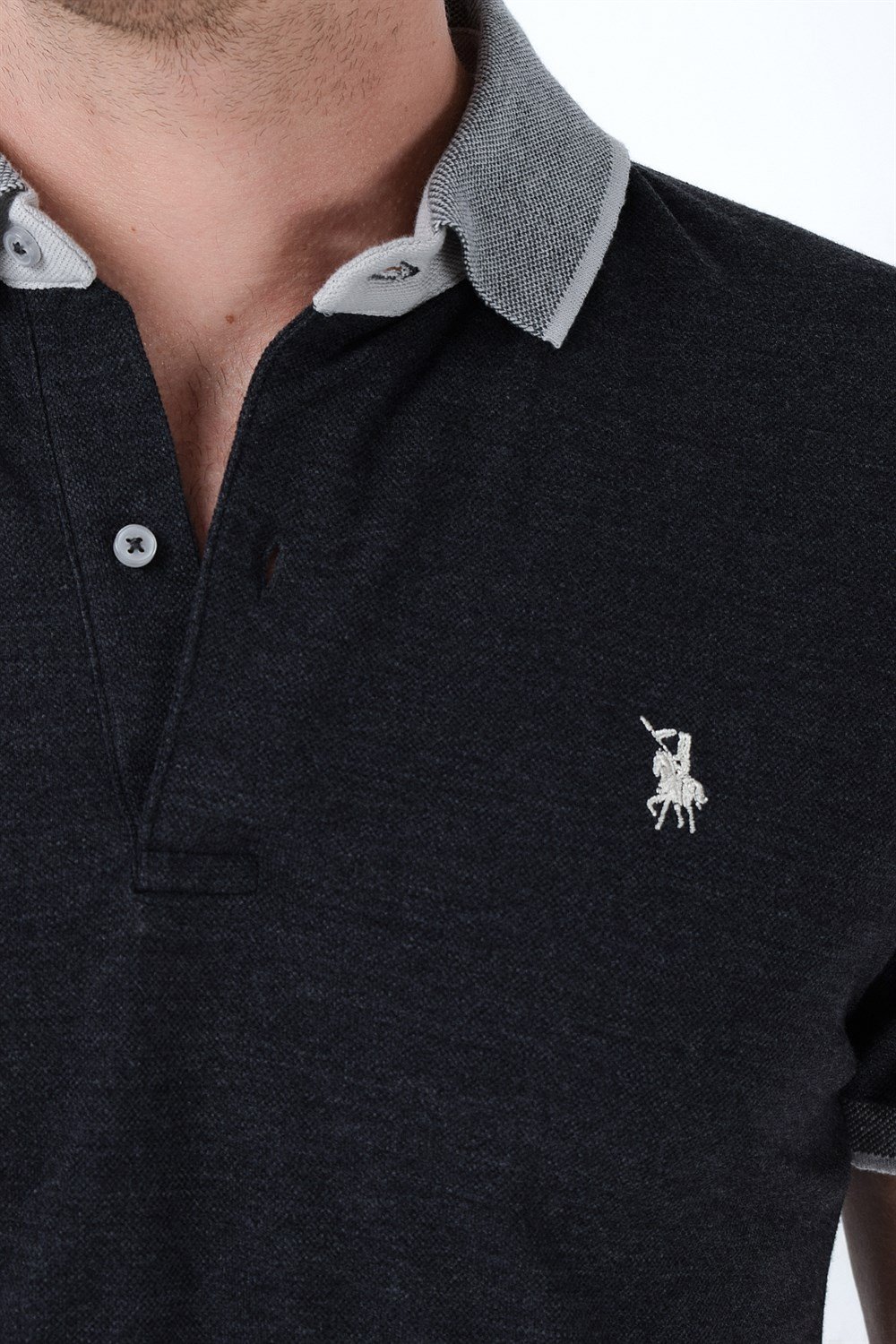 T8566 DEWBERRY ERKEK T-SHIRT-ANTRASİT