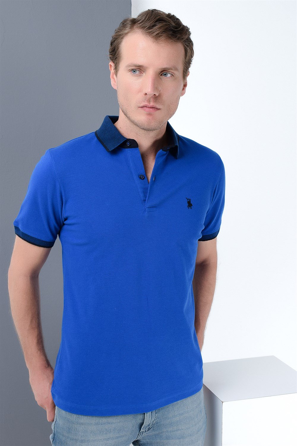 T8566 DEWBERRY ERKEK T-SHIRT-SAKS