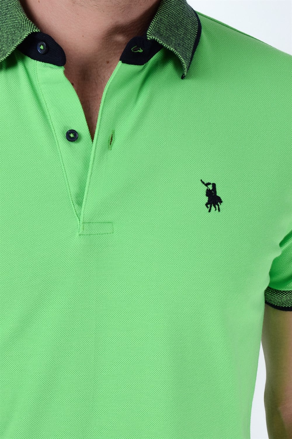 T8566 DEWBERRY ERKEK T-SHIRT-YEŞİL