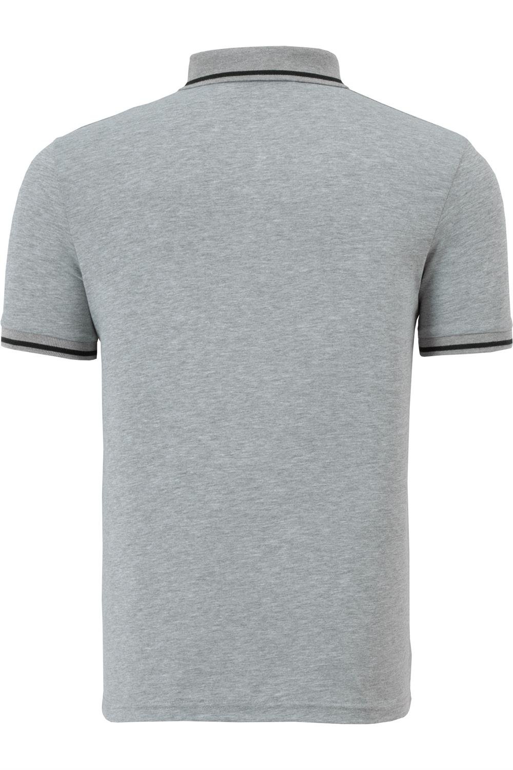 T8586 DEWBERRY ERKEK POLO YAKA T-SHIRT-GRİ