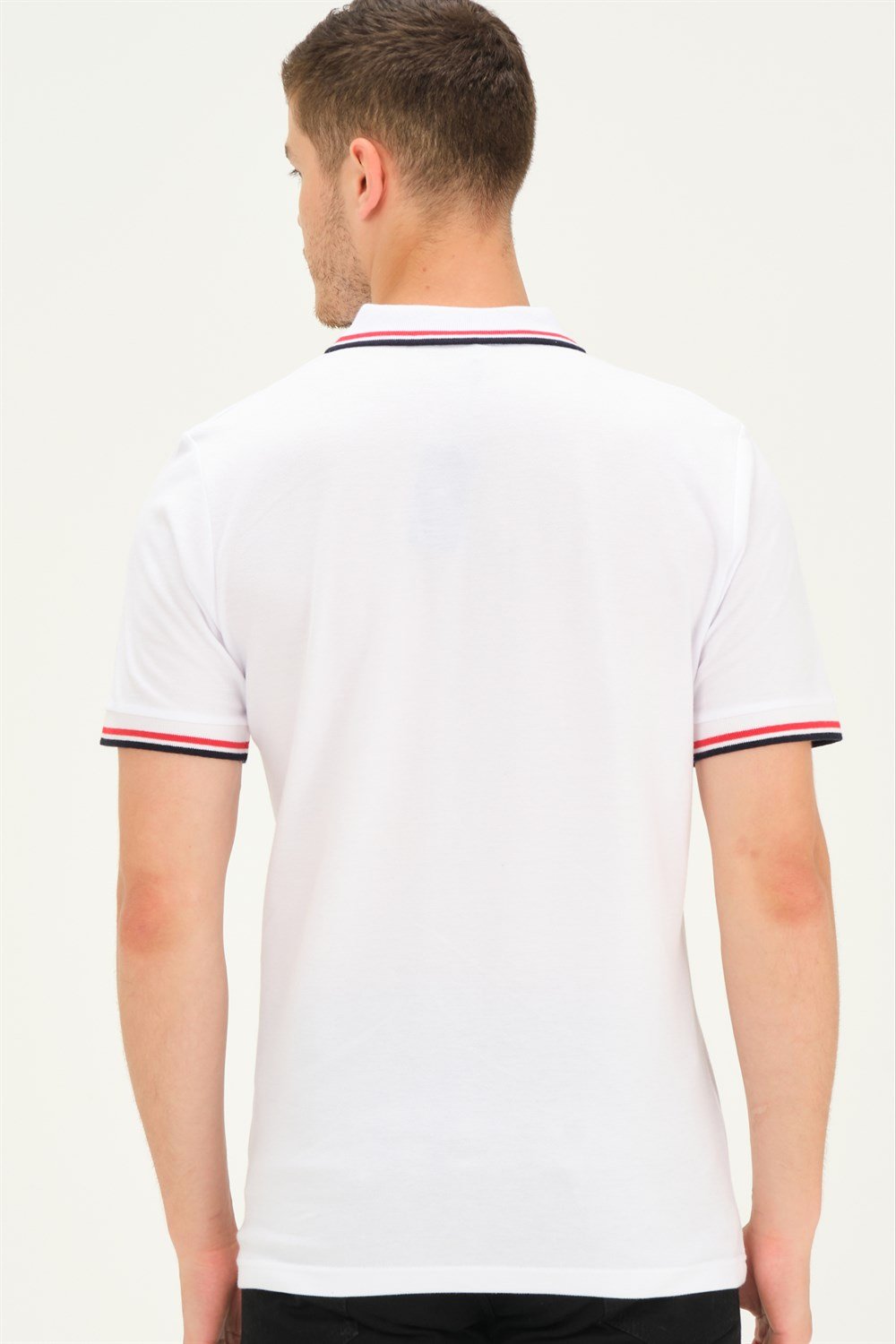 T8594 DEWBERRY  ERKEK T-SHIRT-BEYAZ