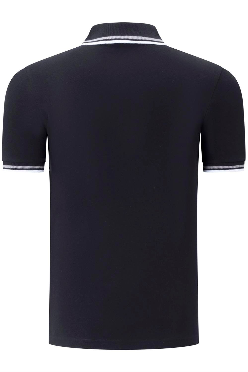T8594 DEWBERRY  ERKEK T-SHIRT-DÜZ SİYAH