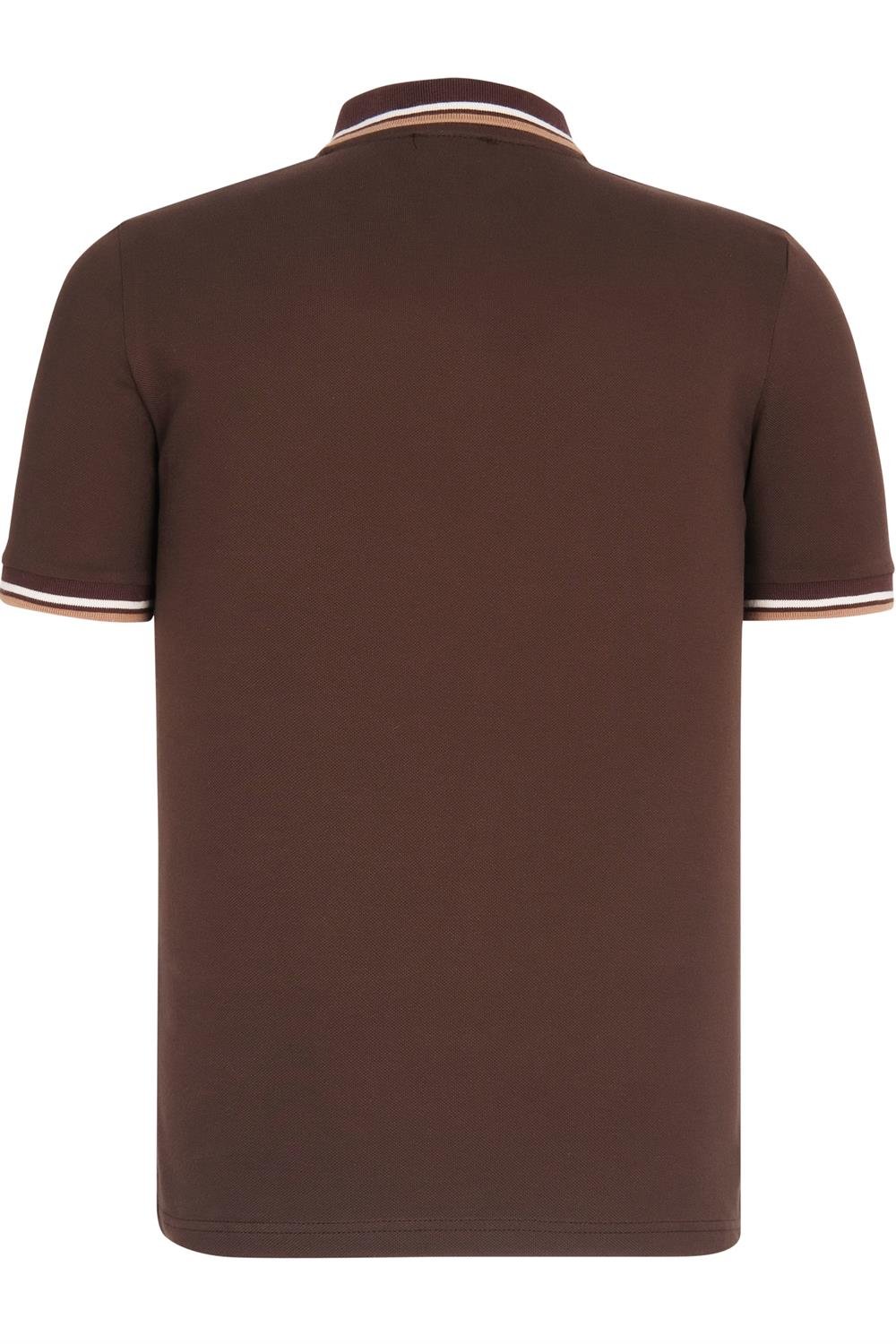 T8594 DEWBERRY ERKEK T-SHIRT-KAHVE
