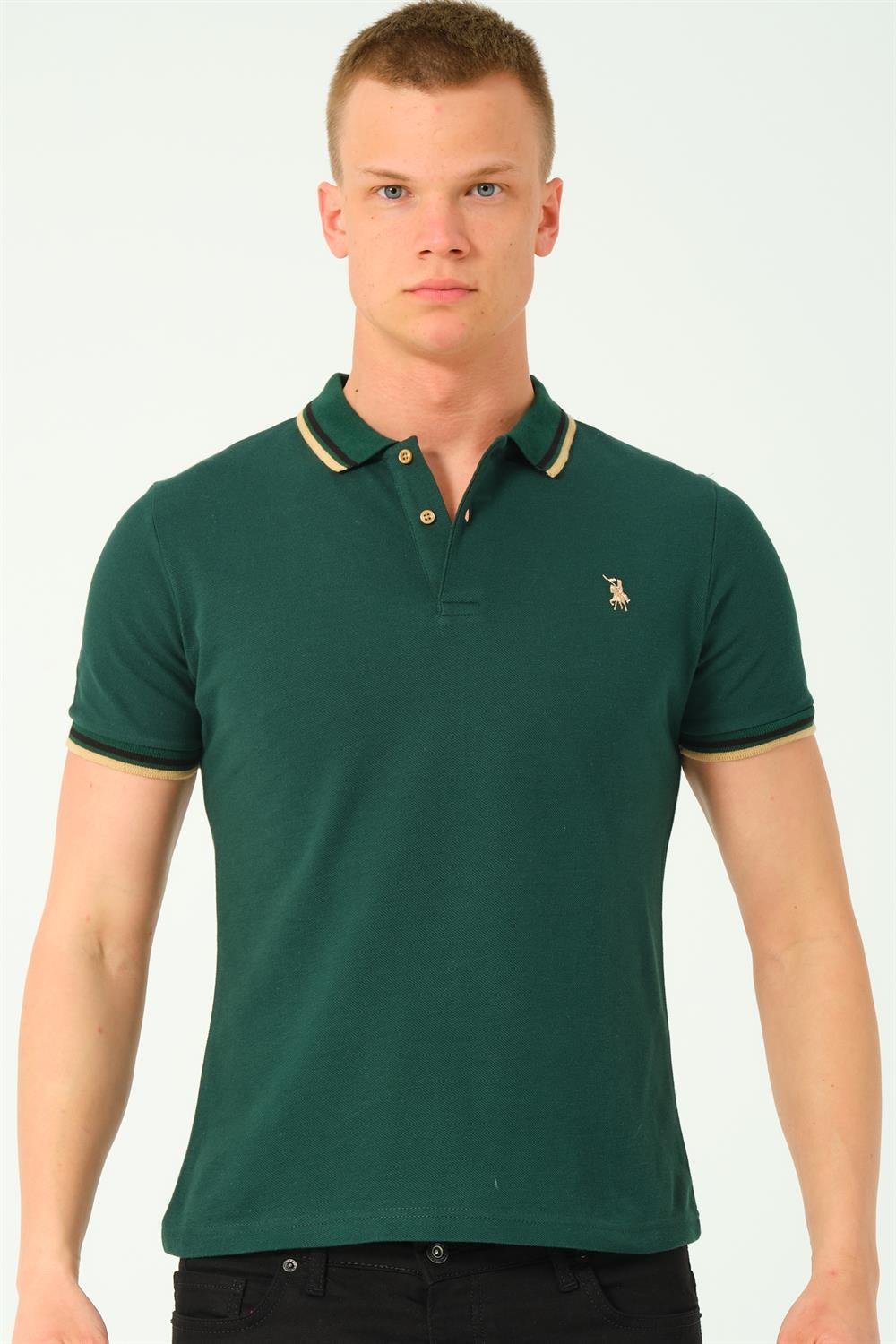 T8594 DEWBERRY ERKEK T-SHIRT-NEFTİ-2