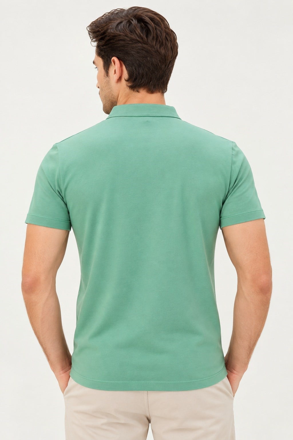 T9560 DEWBERRY T-SHIRT-AÇIK HAKİ-2