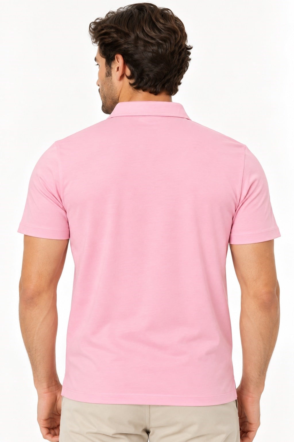 T9560 DEWBERRY T-SHIRT-DÜZ PEMBE