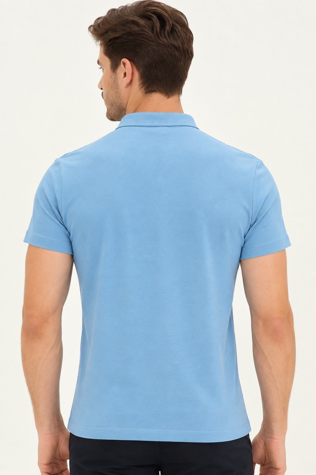T9560 DEWBERRY T-SHIRT-İNDİGO