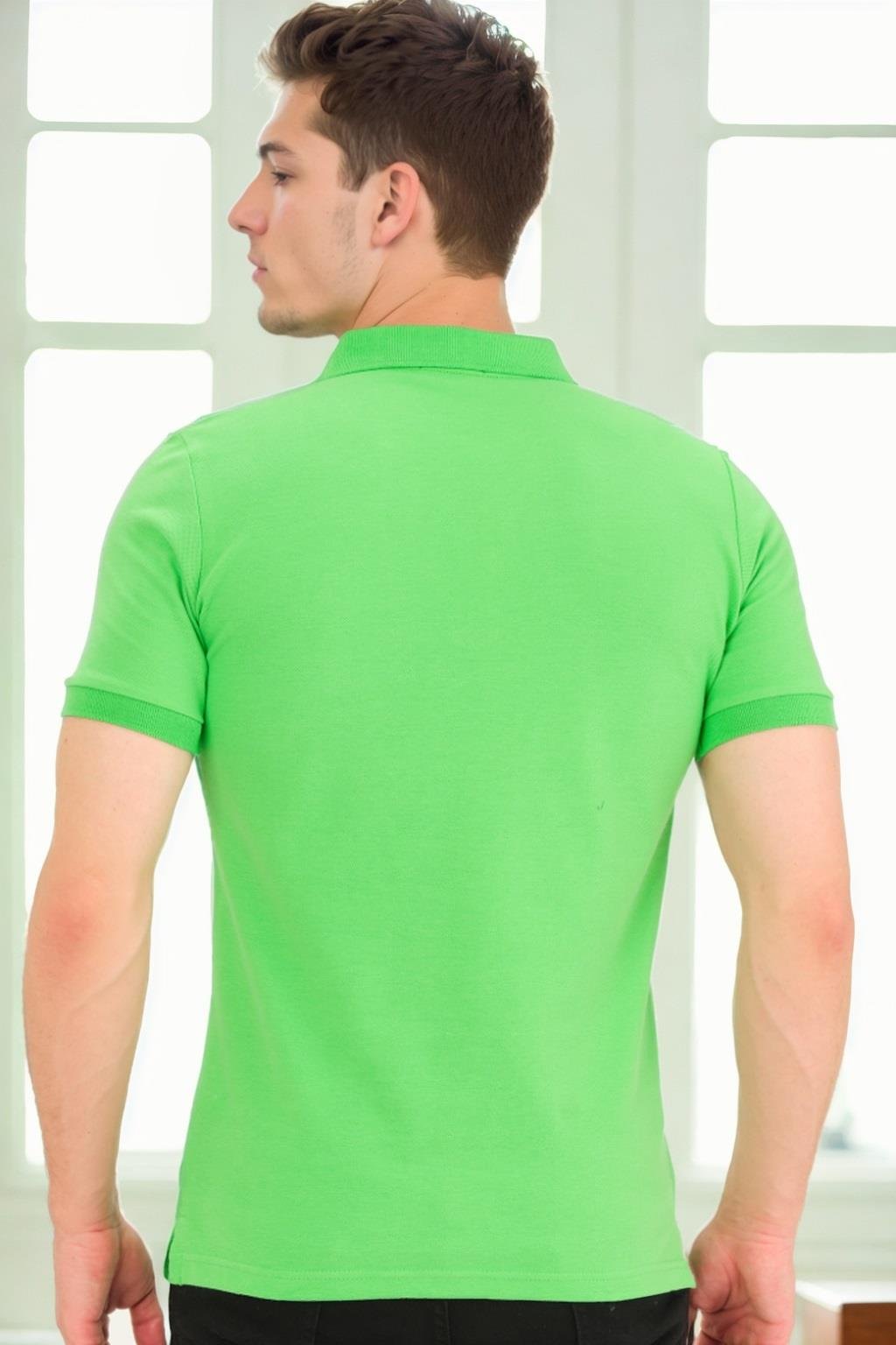 T9561 DEWBERRY ERKEK TSHIRT-ÇİMEN YEŞİLİ