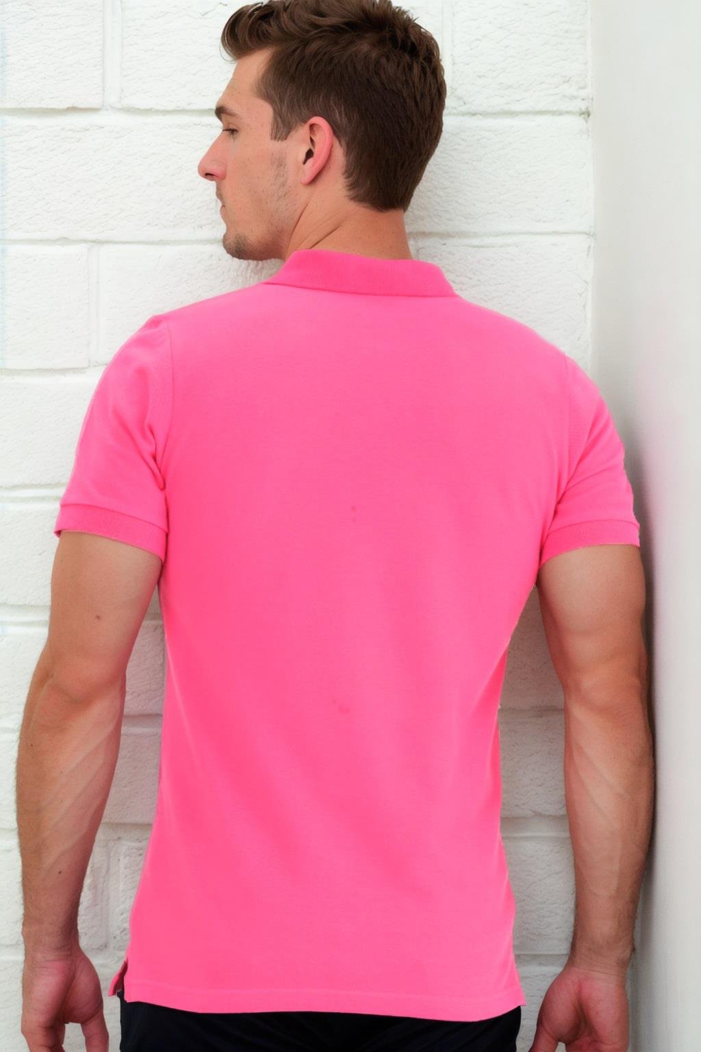 T9561 DEWBERRY ERKEK TSHIRT-FUŞYA