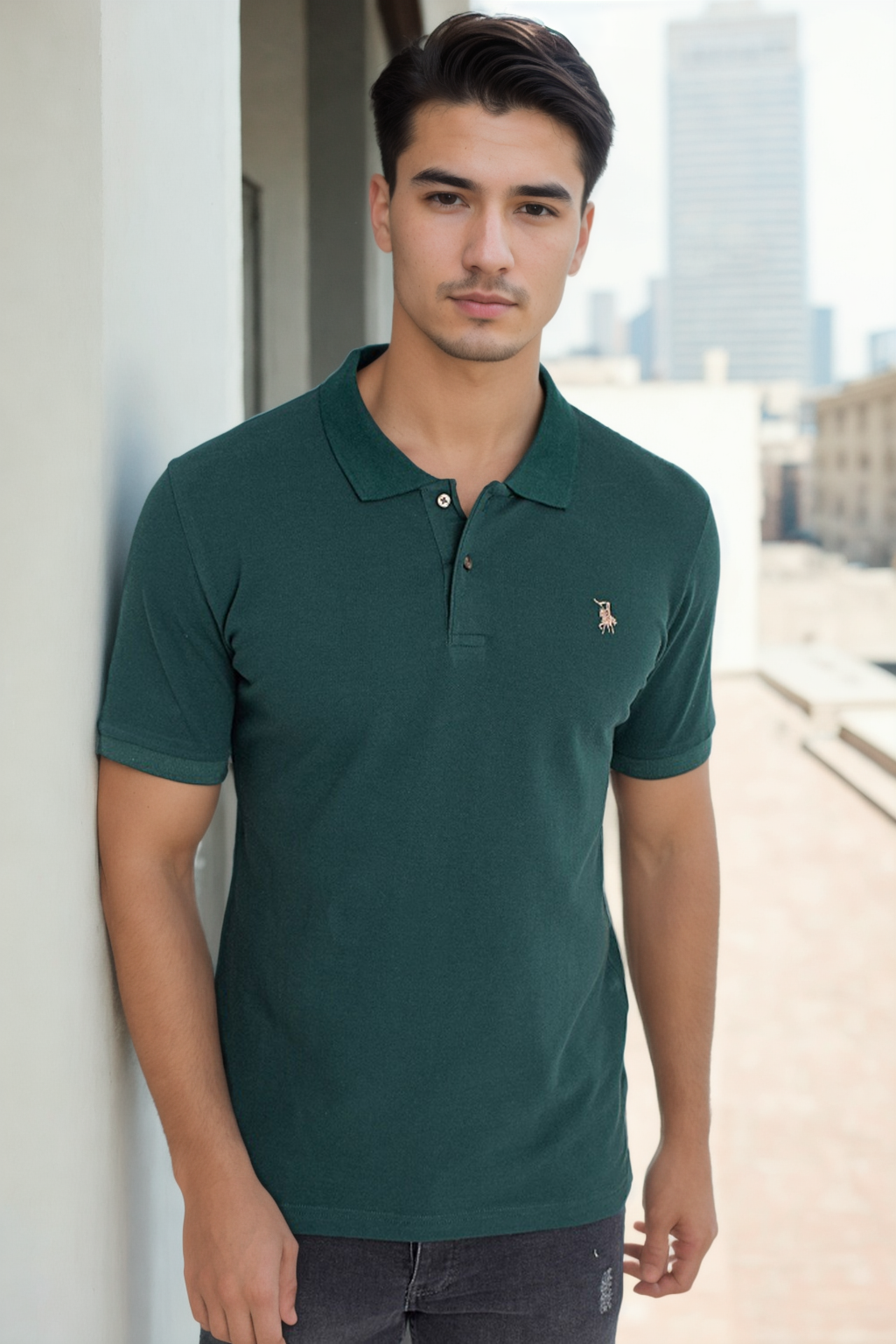 T9561 DEWBERRY ERKEK TSHIRT-HAKİ