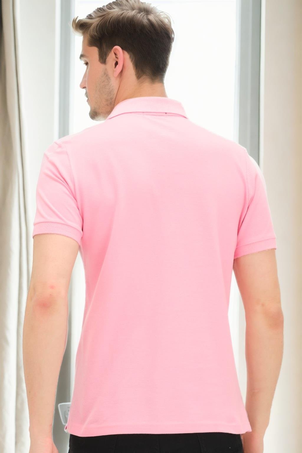 T9561 DEWBERRY ERKEK TSHIRT-PEMBE