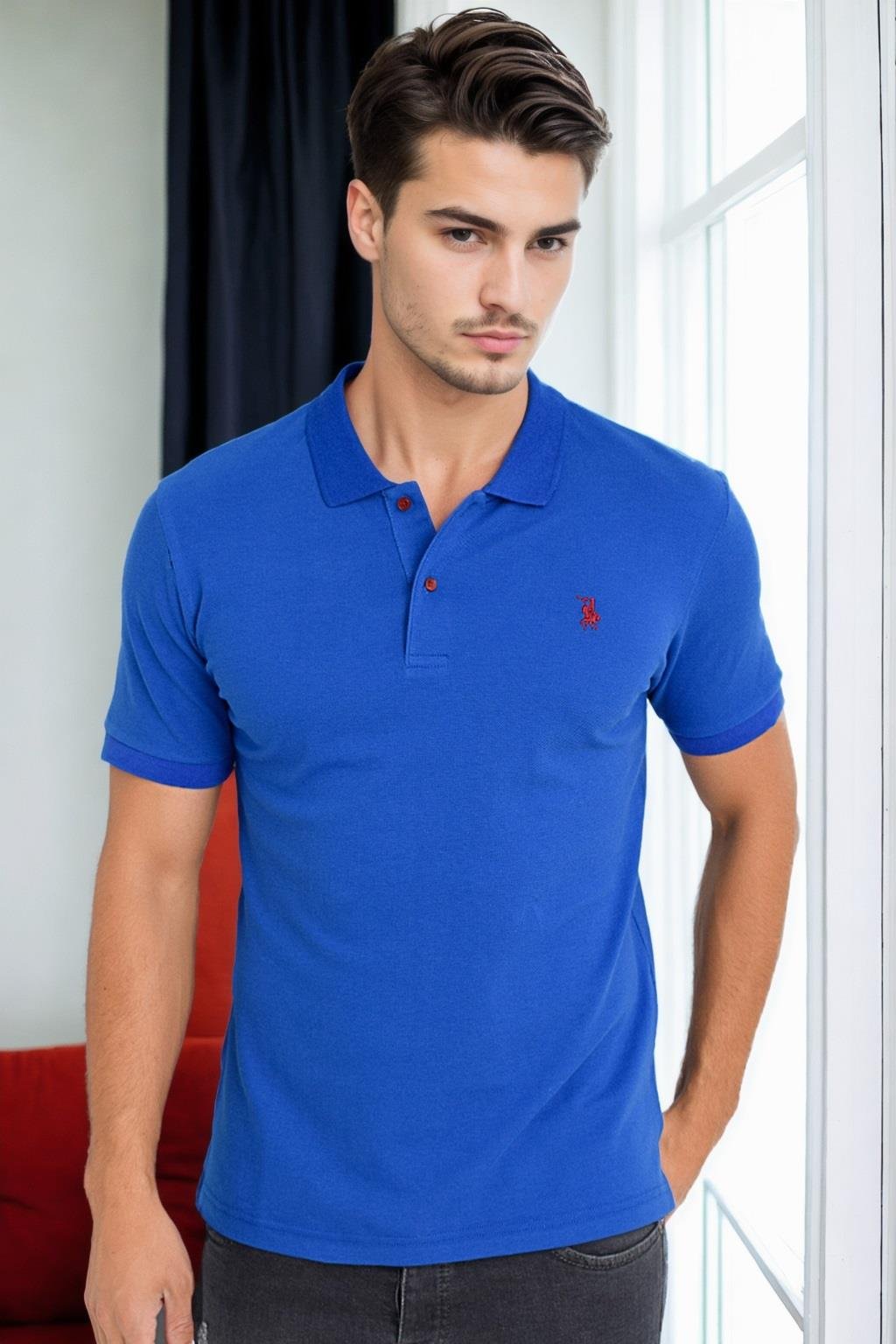 T9561 DEWBERRY ERKEK TSHIRT-SAKS