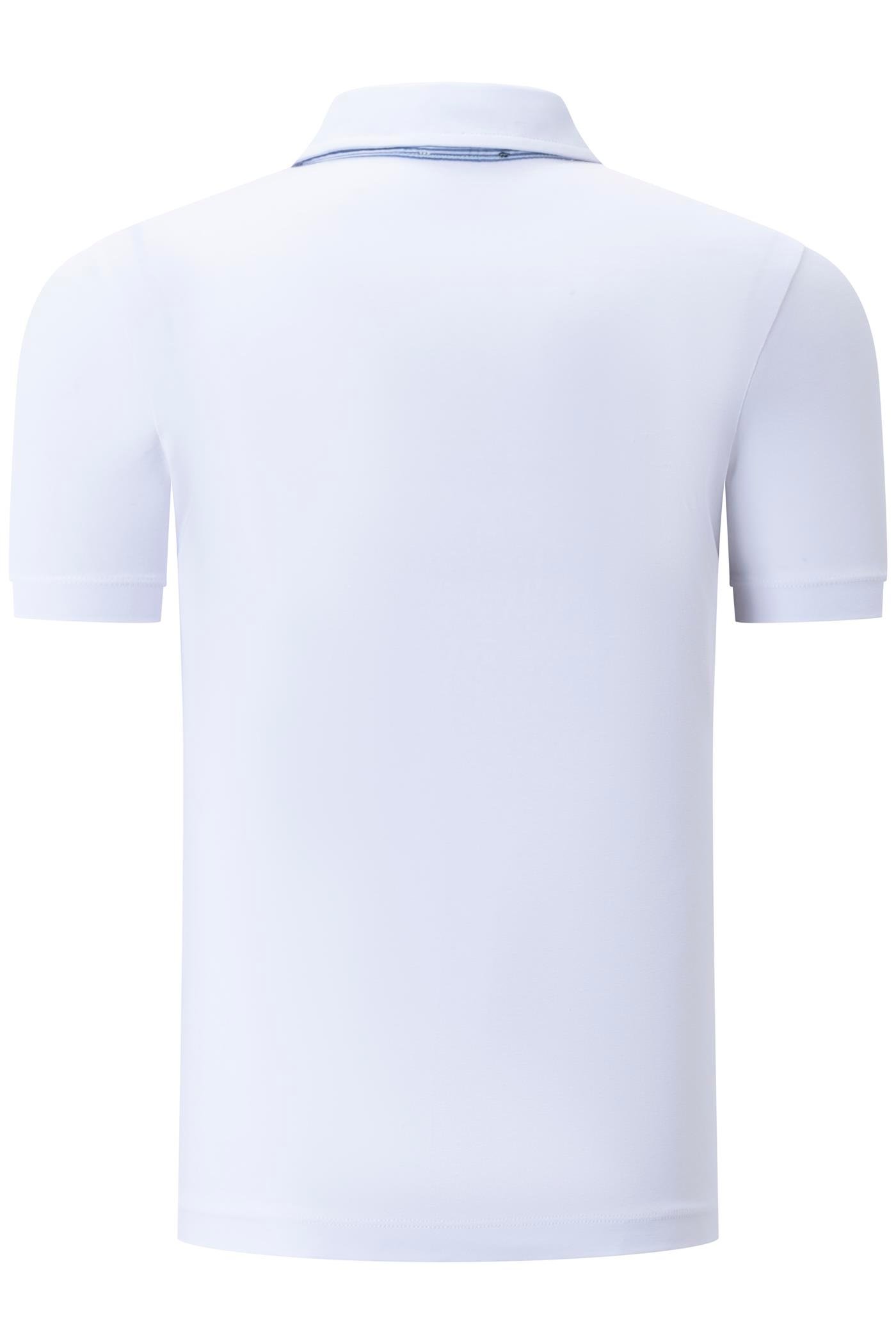 T9582 DEWBERRY ERKEK T-SHIRT-BEYAZ