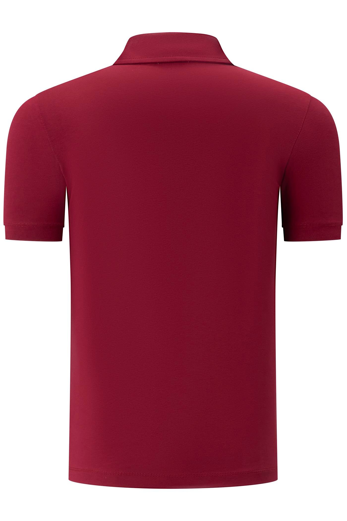 T9582 DEWBERRY ERKEK T-SHIRT-BORDO