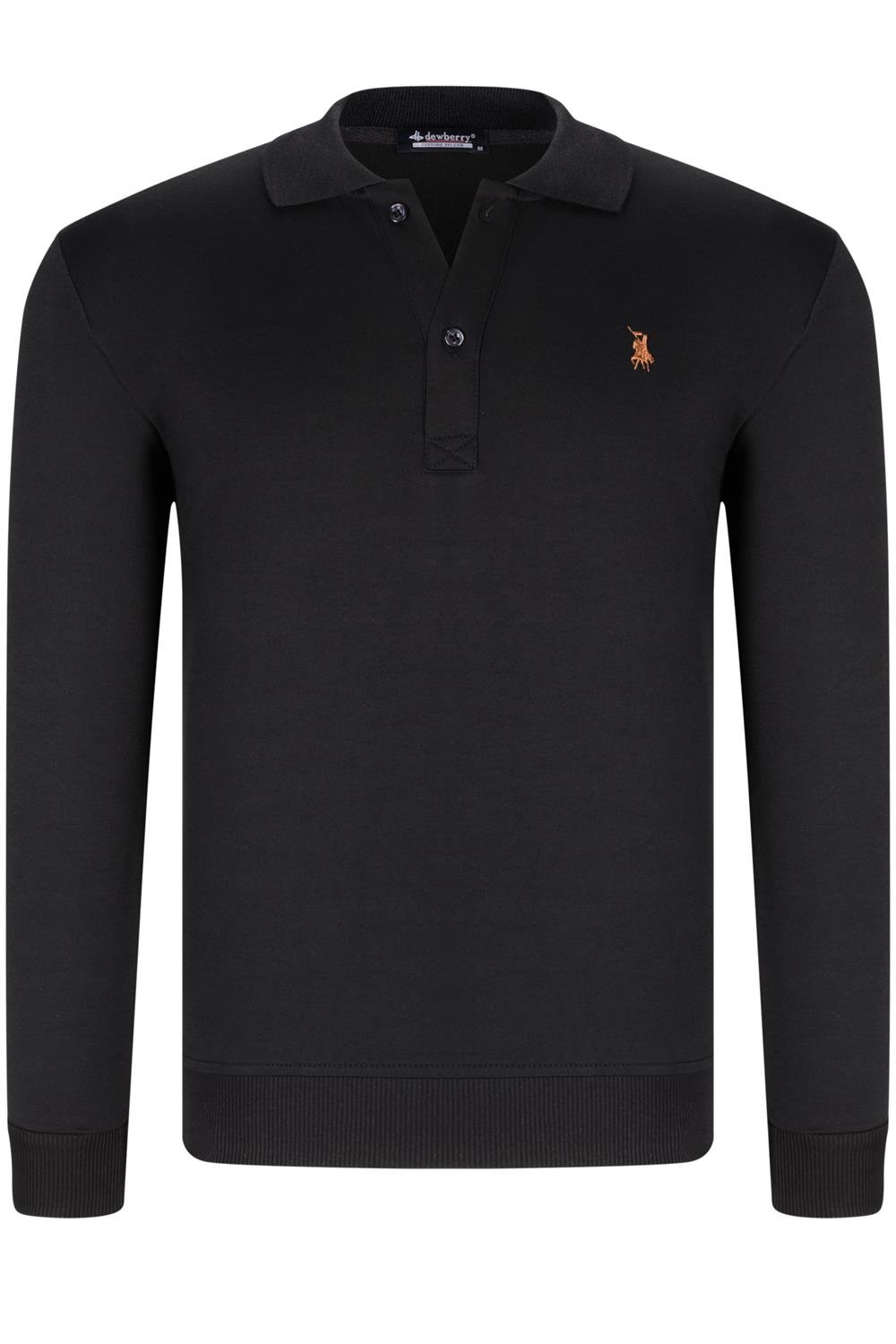 ÜÇLÜ SET V4007 DEWBERRY ERKEK SWEATSHIRT-SİYAH-LACİVERT-MOR