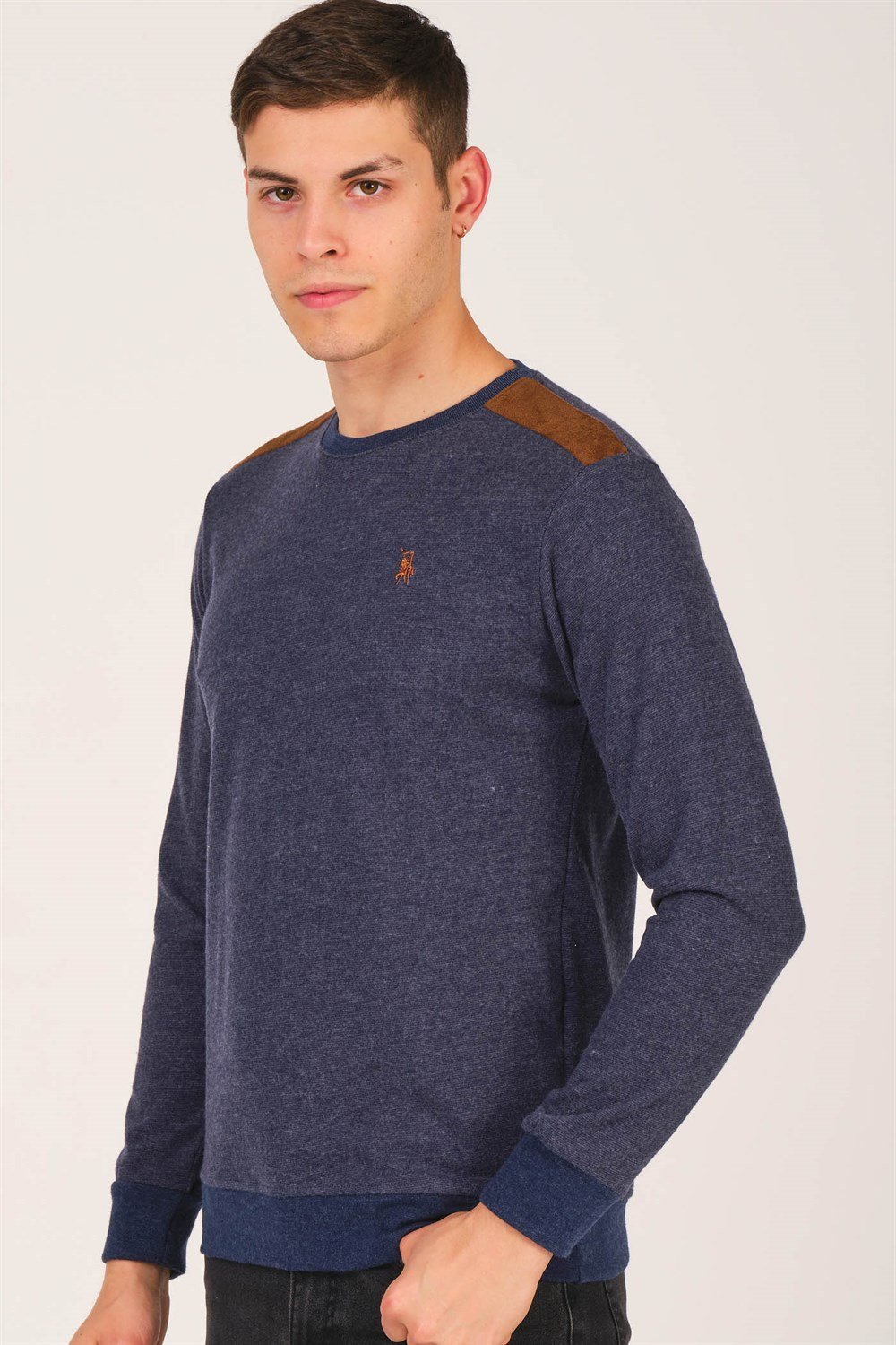V4000 DEWBERRY ERKEK SWEATSHIRT-LACİVERT