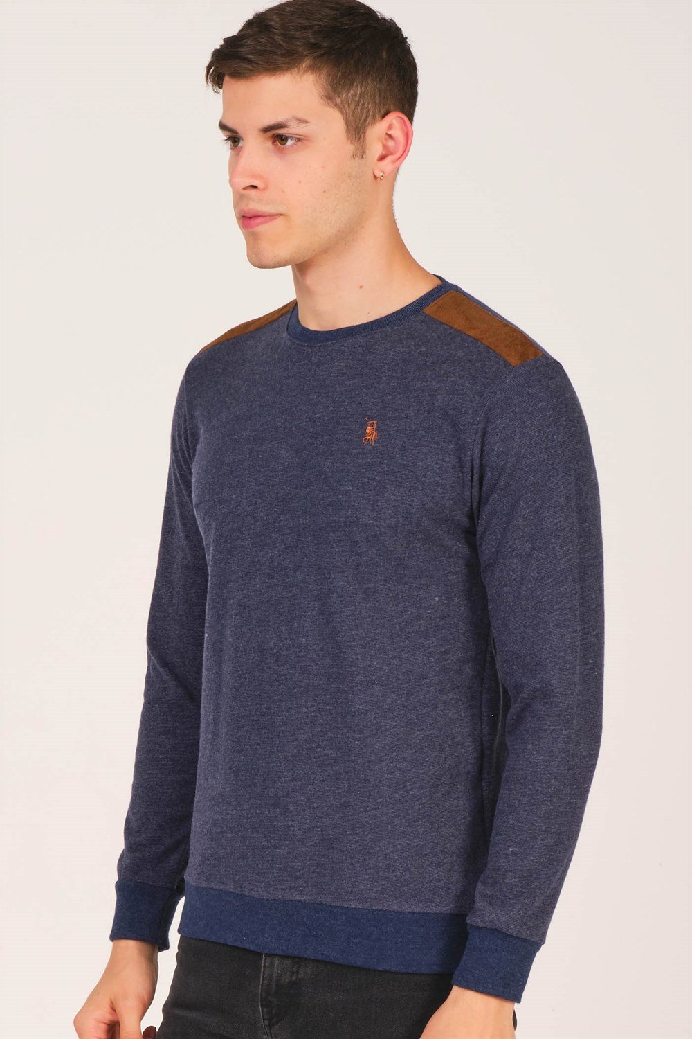 V4000 DEWBERRY ERKEK SWEATSHIRT-LACİVERT