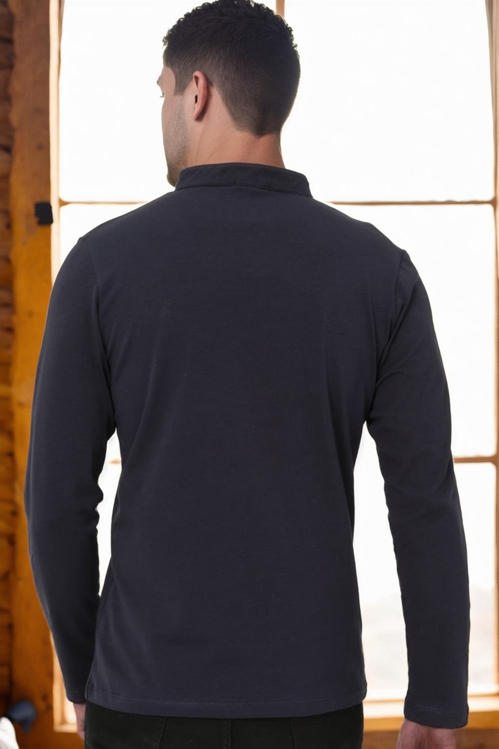 V4009 DEWBERRY ERKEK SWEATSHIRT-LACİVERT-1