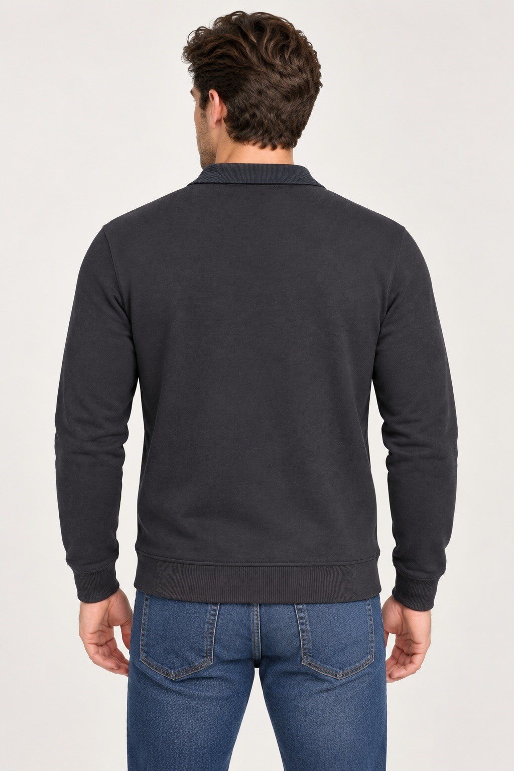 V9007 DEWBERRY ERKEK SWEATSHIRT-LACİVERT-1