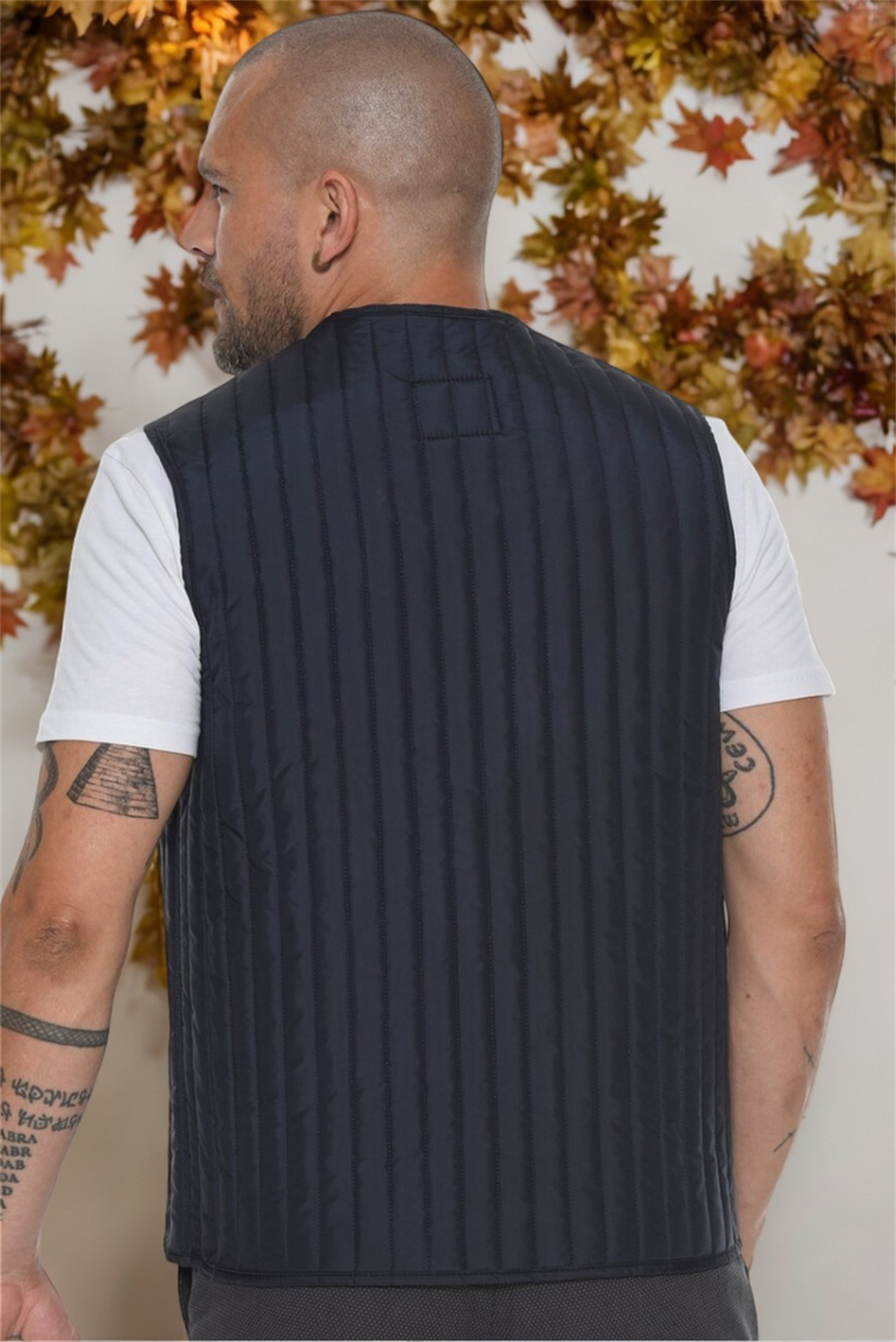 Y8611 DEWBERRY ERKEK YELEK-DÜZ LACİVERT