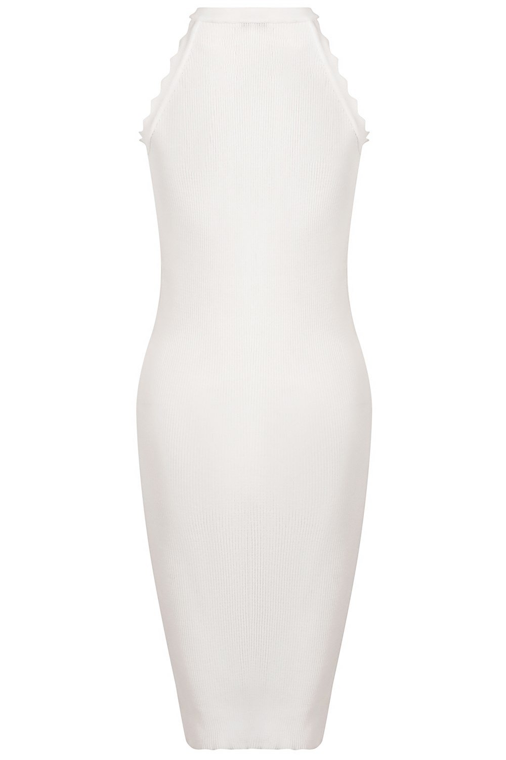 Z2012 DEWBERRY BAYAN ELBİSE-BEYAZ OPTİK