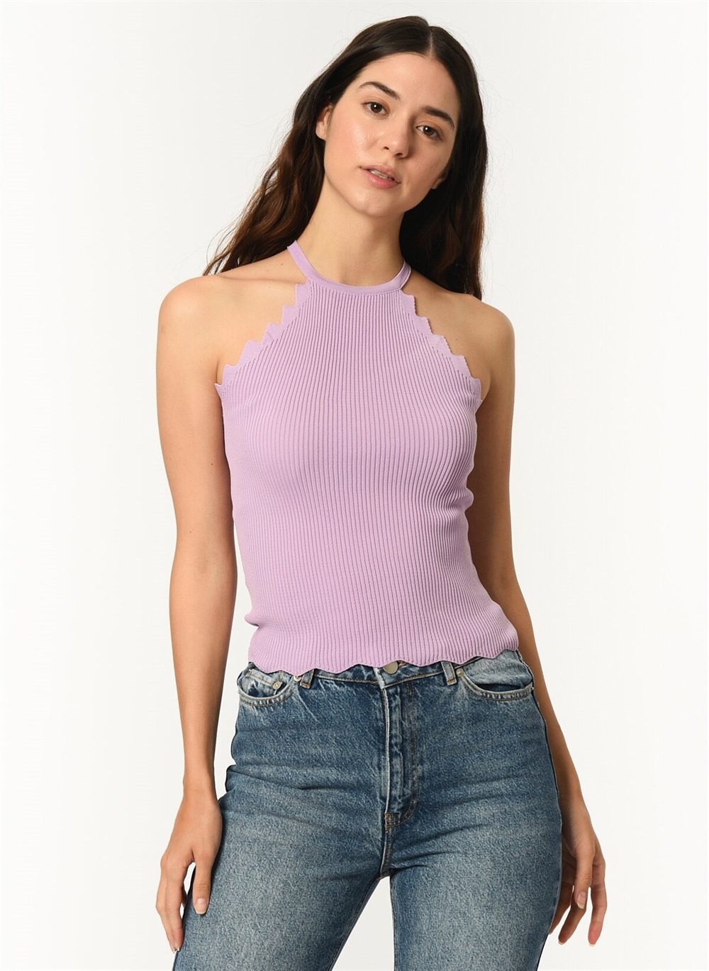 Z2022 DEWBERRY BAYAN KROP BLUZ-MOR
