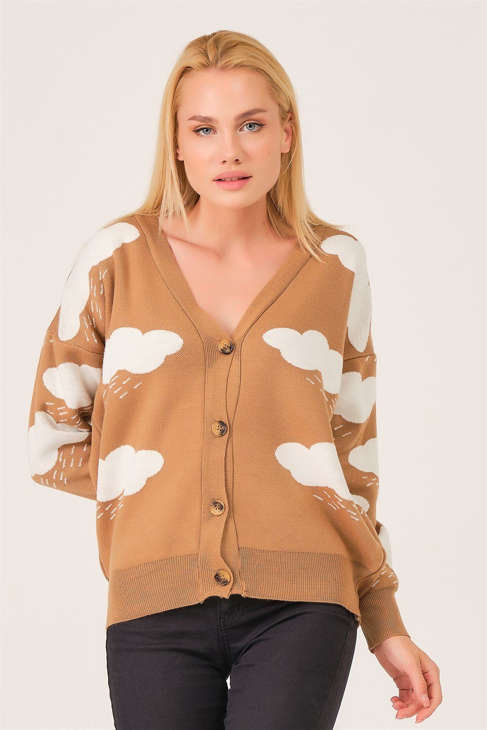 Z3009 DEWBERRY BAYAN BULUT DETAY HIRKA-CAMEL