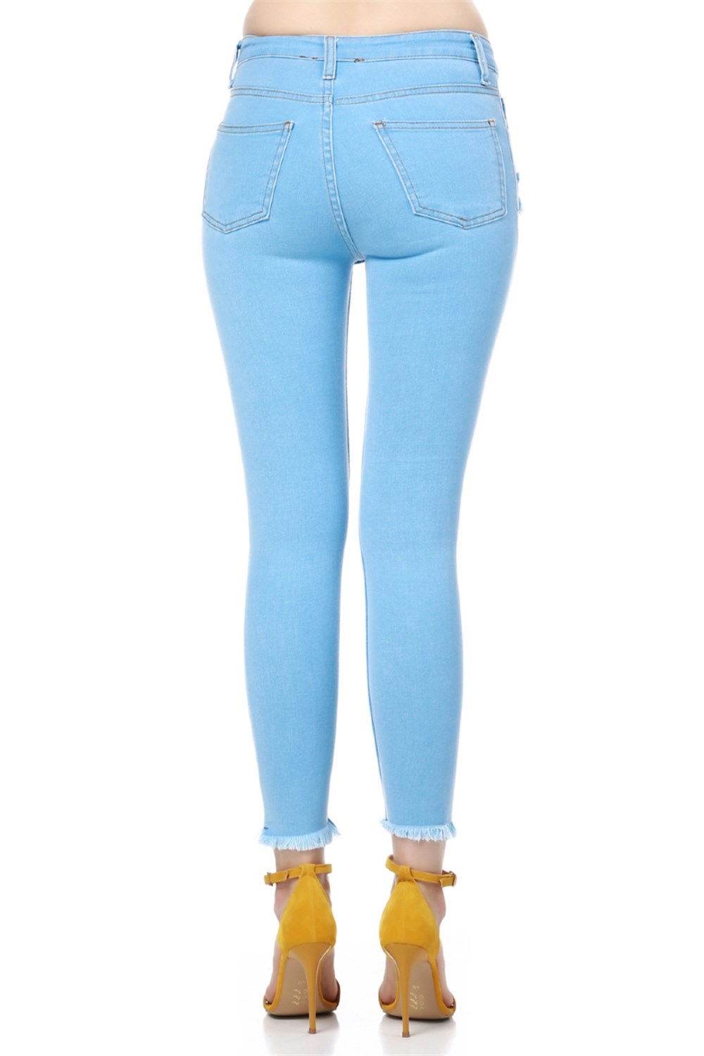 Z6326 DEWBERRY BAYAN JEAN PANTOLON-AÇIK MAVİ