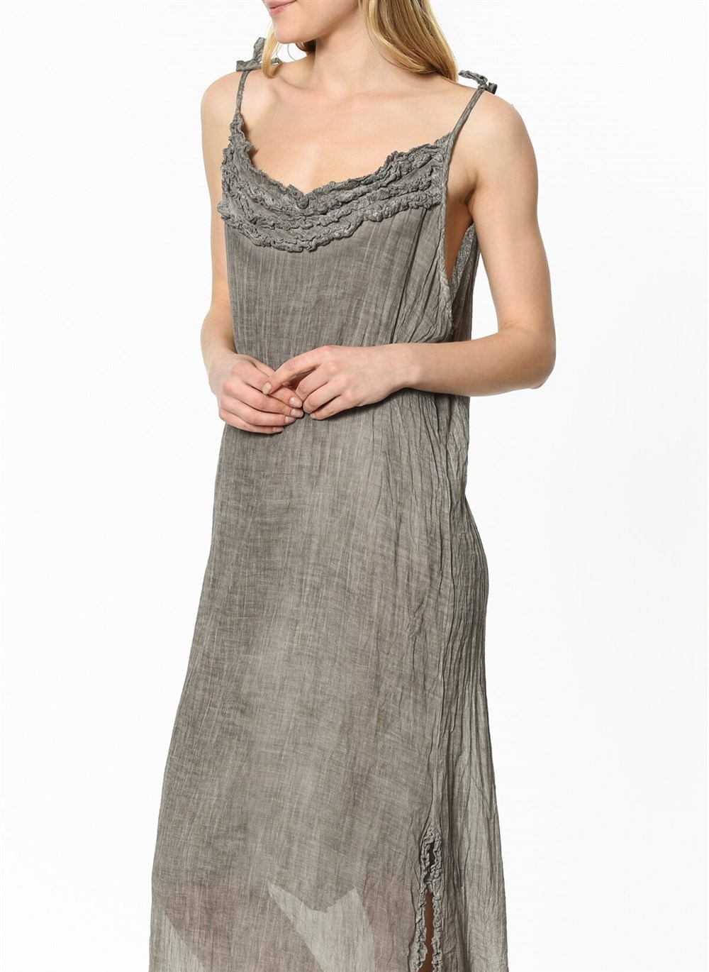 Z6481 DEWBERRY BAYAN ELBİSE-TAŞ