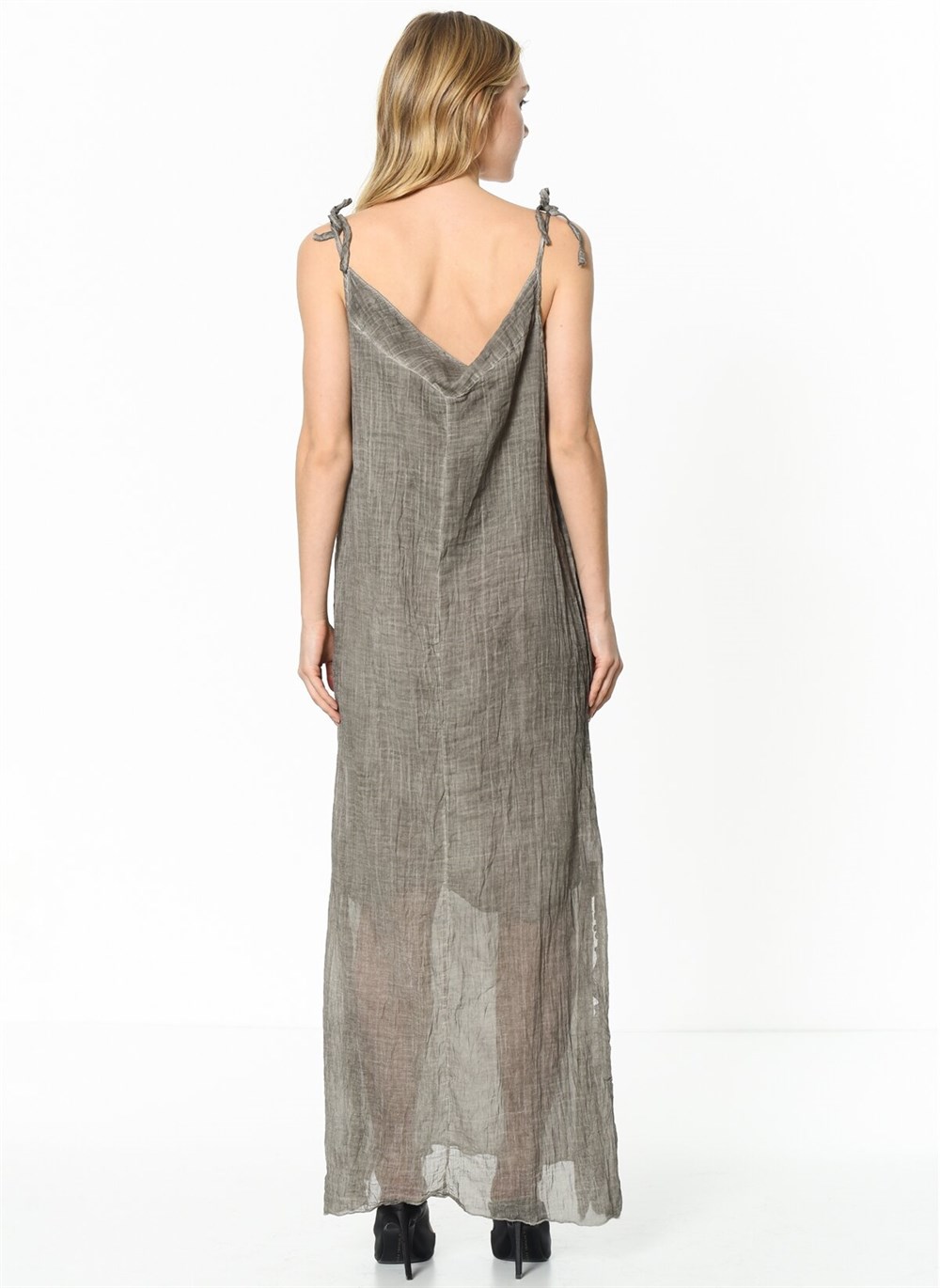 Z6481 DEWBERRY BAYAN ELBİSE-TAŞ