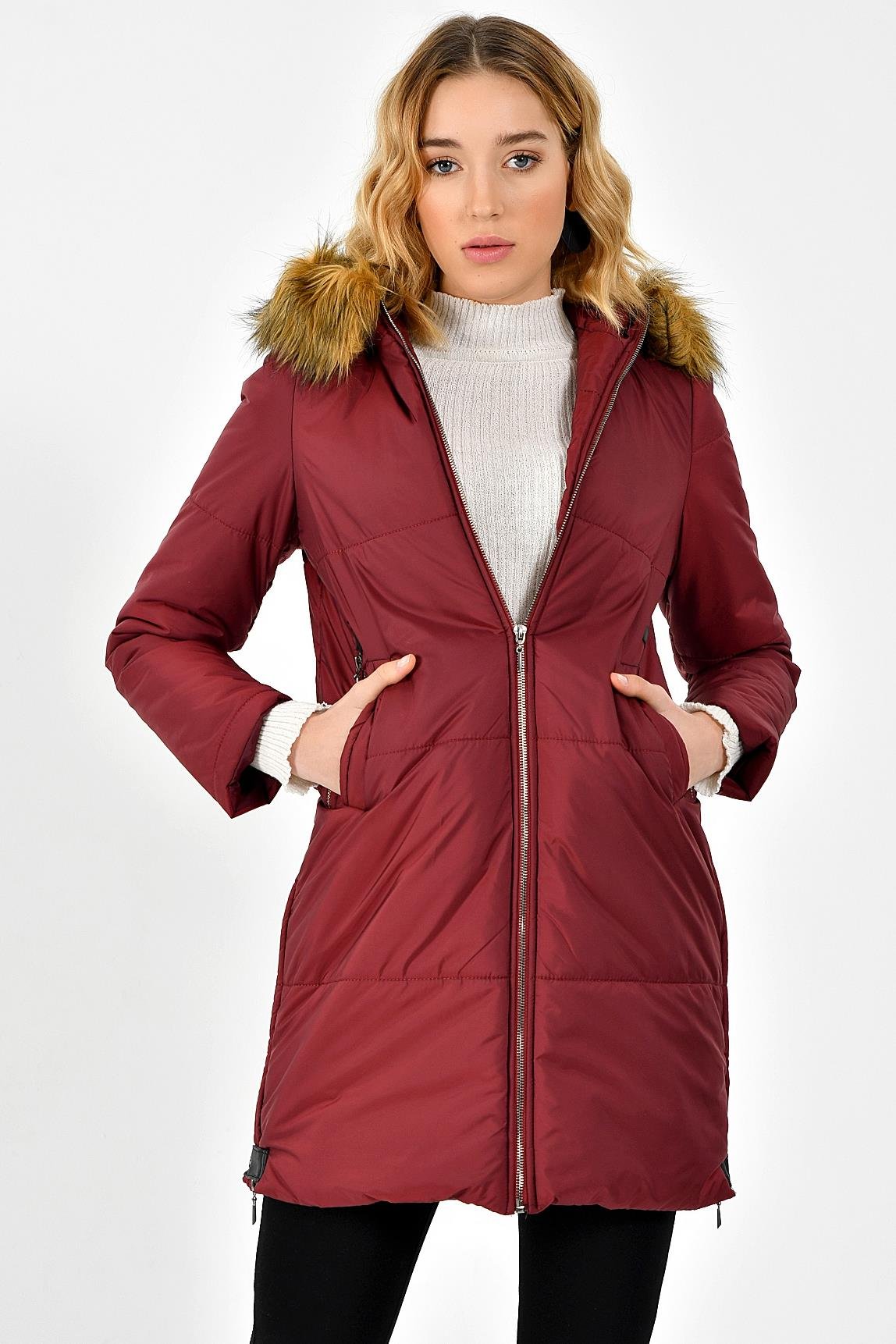 Z6590 DEWBERRY BAYAN KABAN-DÜZ BORDO