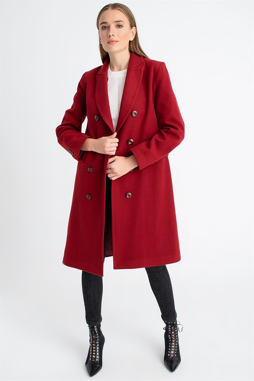 Z6620 DEWBERRY BAYAN PALTO-BORDO