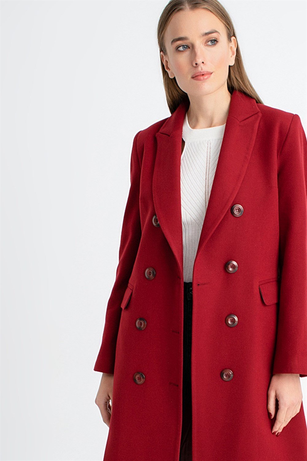 Z6620 DEWBERRY BAYAN PALTO-BORDO