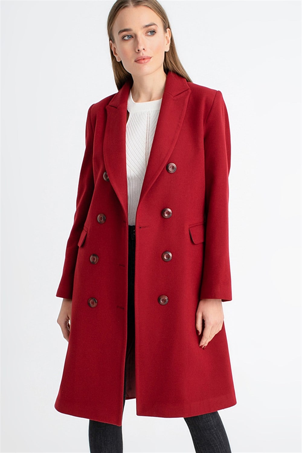 Z6620 DEWBERRY BAYAN PALTO-BORDO