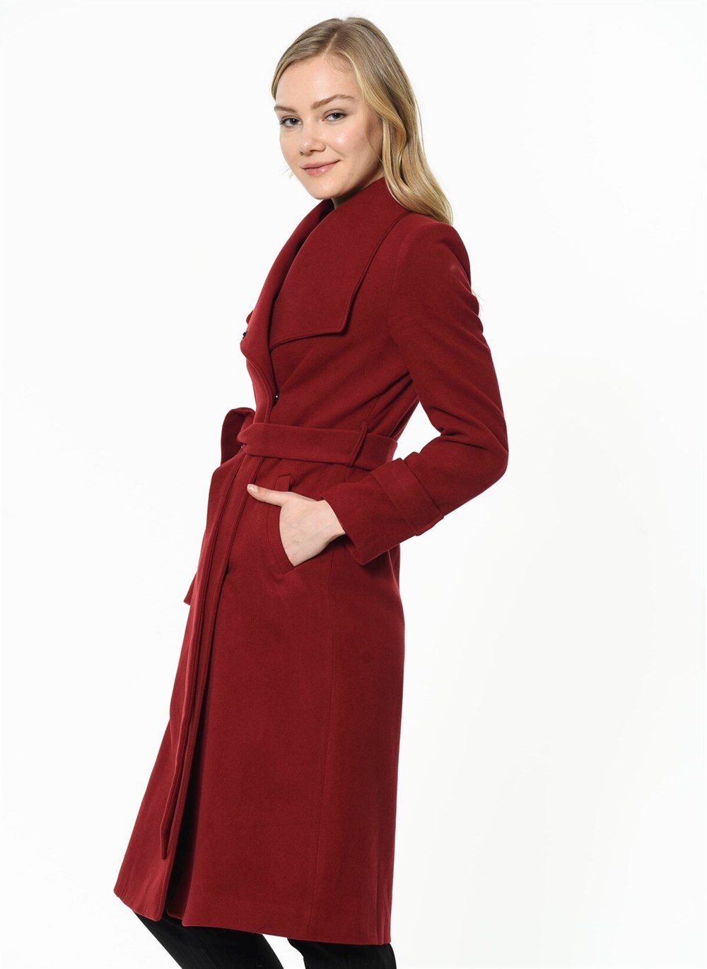 Z6645 DEWBERRY BAYAN PALTO-BORDO
