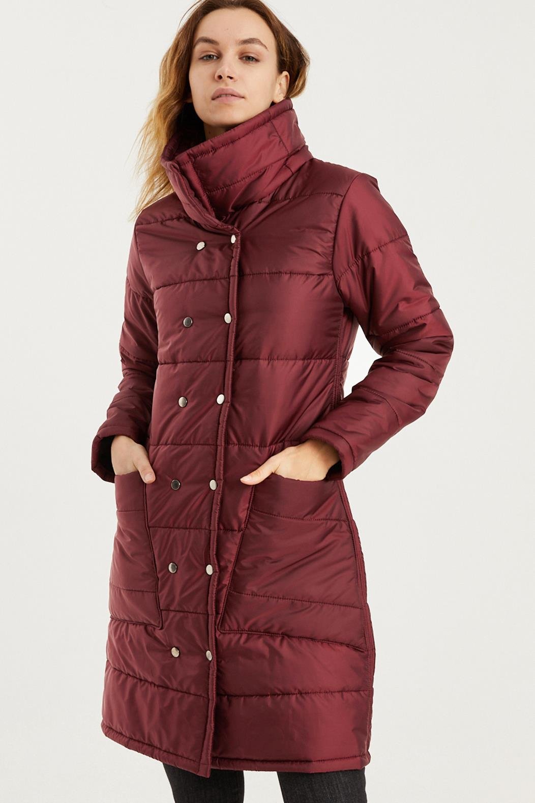 Z6647 DEWBERRY BAYAN KABAN-DÜZ BORDO