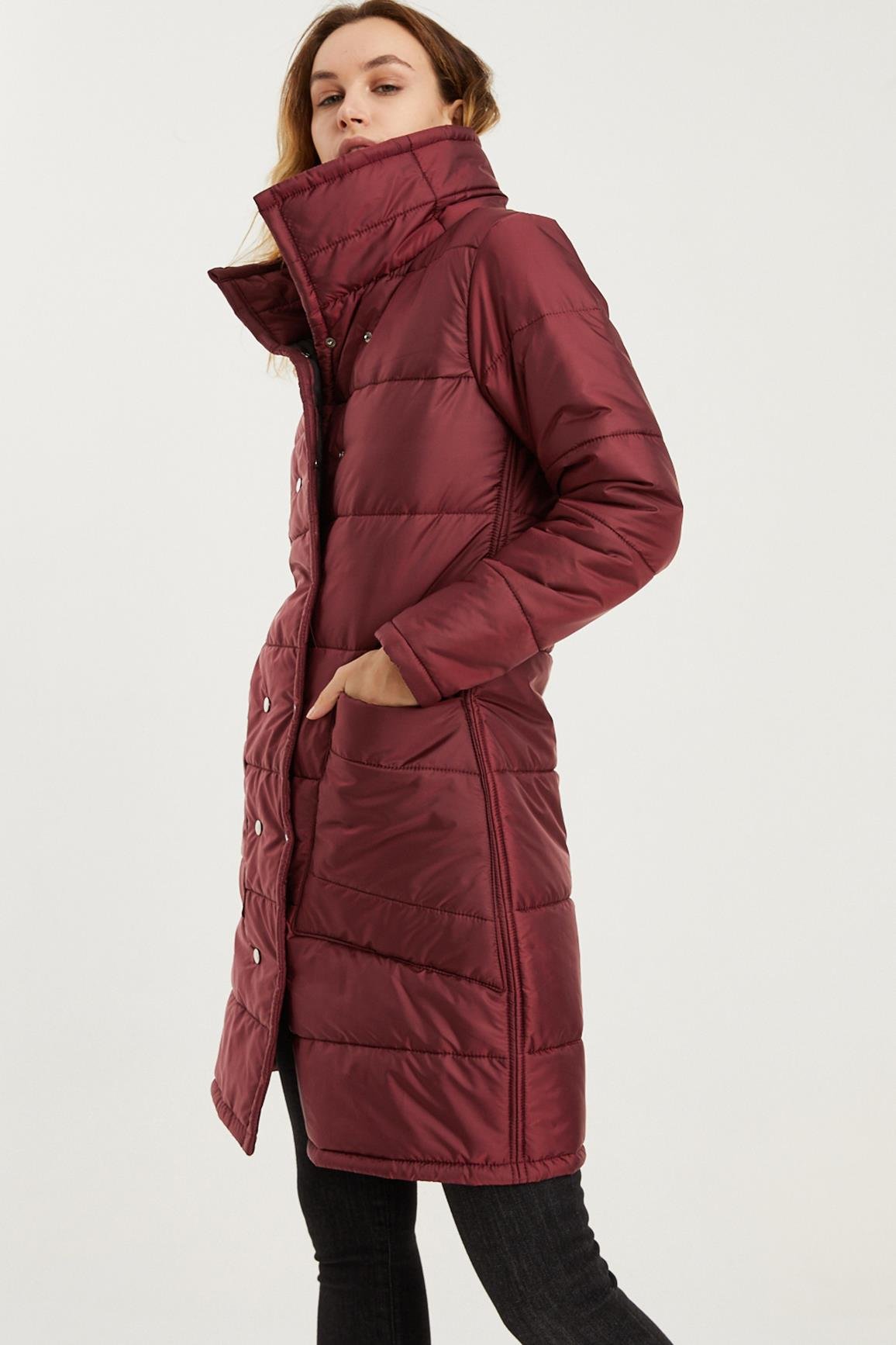 Z6647 DEWBERRY BAYAN KABAN-DÜZ BORDO
