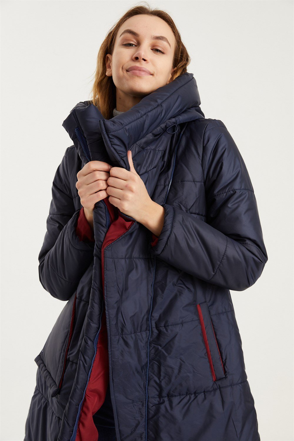 Z6652 DEWBERRY BAYAN KABAN-LACİVERT