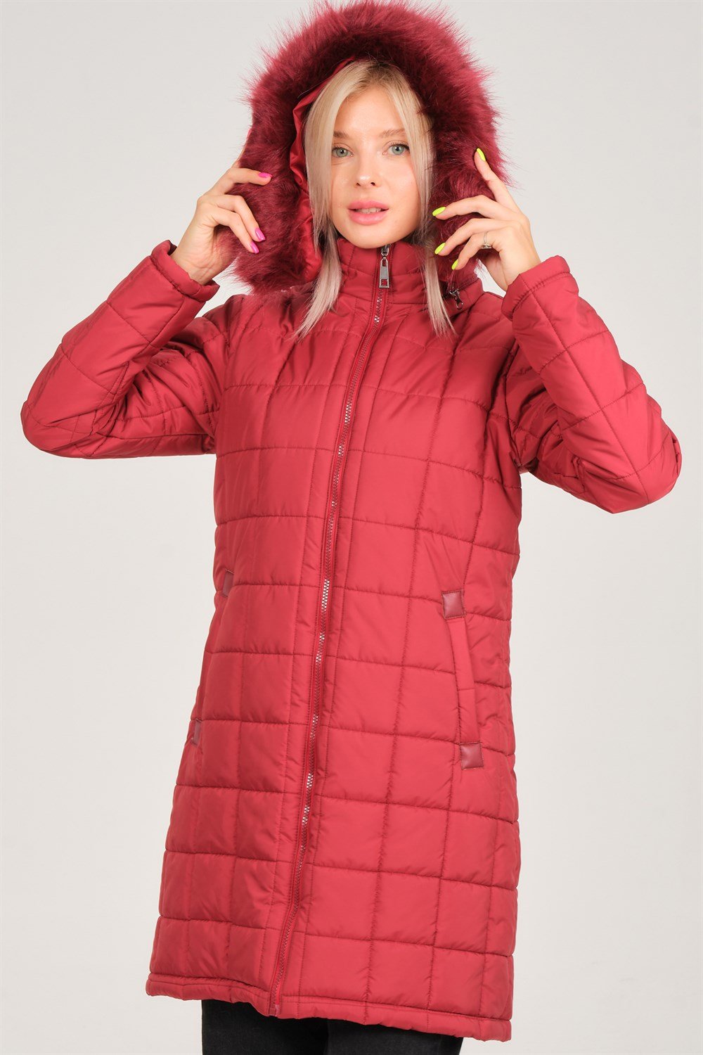Z6653 DEWBERRY BAYAN KABAN-AÇIK BORDO